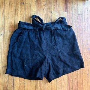 Sanctuary Black Tie Shorts - Medium